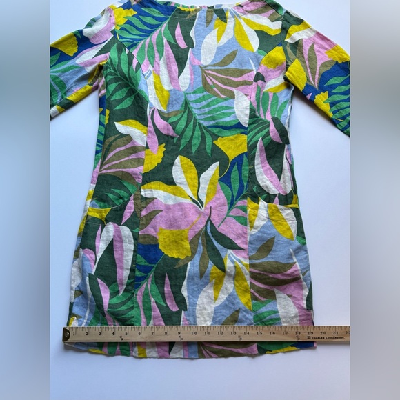 Boden Multicolor Abstract Pattern Dress ๐๐๏ธ๐ 100% LINEN โ
๐ - Picture 6 of 16